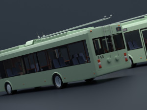 Trolleybus BKM-321 Collection Model 3D