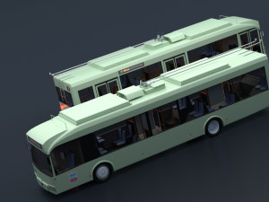 Trolleybus BKM-321 Collection Model 3D