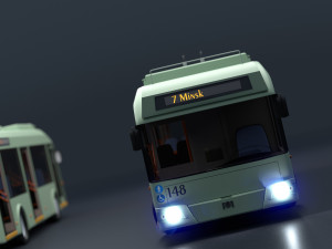 Trolleybus BKM-321 Collection Model 3D