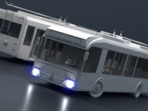 Trolleybus BKM-321 Collection Model 3D