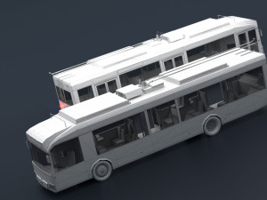 Trolleybus BKM-321 Collection Model 3D
