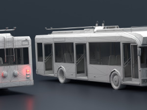 Trolleybus BKM-321 Collection Model 3D