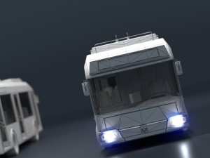 Trolleybus BKM-321 Collection Model 3D
