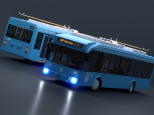 Trolleybus BKM-321 Collection Model 3D
