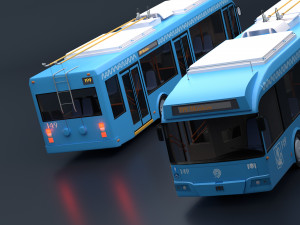 Trolleybus BKM-321 Collection Model 3D