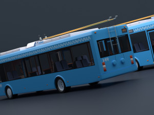 Trolleybus BKM-321 Collection Model 3D