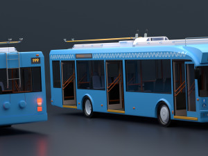 Trolleybus BKM-321 Collection Model 3D