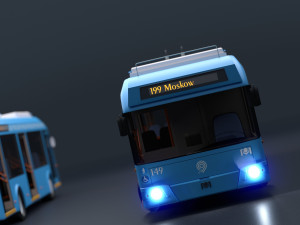 Trolleybus BKM-321 Collection Model 3D