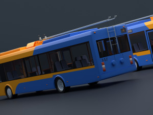 Trolleybus BKM-321 Collection Model 3D
