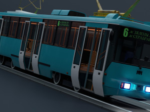 Minsk tramway - AKSM-60102 3D Model