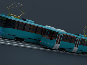 Minsk tramway - AKSM-60102 3D Model