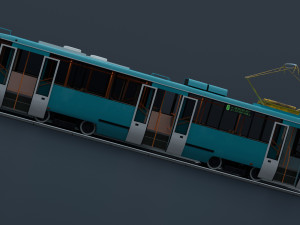 Minsk tramway - AKSM-60102 3D Model
