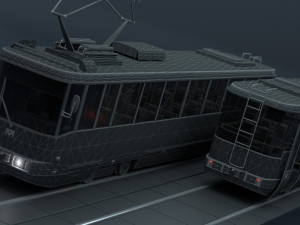 Minsk tramway - AKSM-60102 3D Model