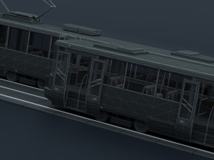 Minsk tramway - AKSM-60102 3D Model