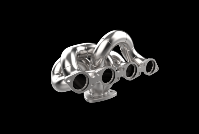 Exhaust manifold header 3D Print Model .c4d .max .obj .3ds .fbx .stl .blend 