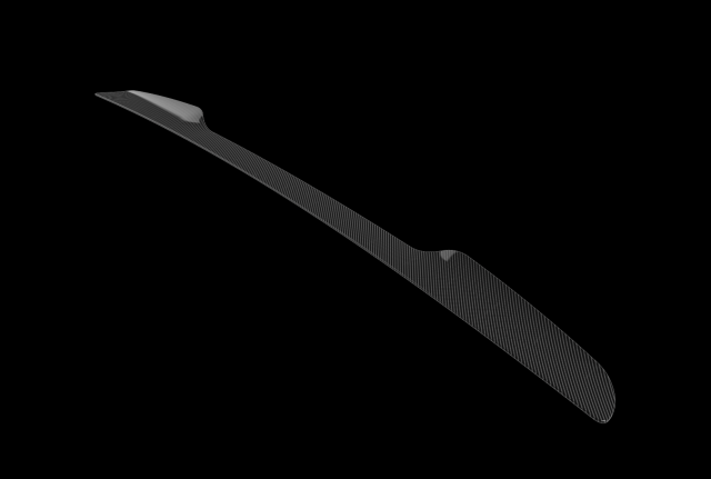 Giulia type rear spoiler 3D Baskı Modeli .c4d .max .obj .3ds .fbx .stl .blend 