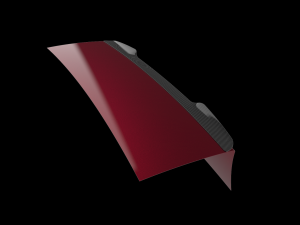 Giulia type rear spoiler 3D Baskı Modeli