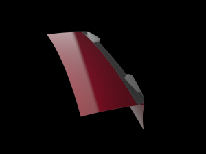 Giulia type rear spoiler 3D Baskı Modeli