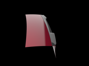 Giulia type rear spoiler 3D Baskı Modeli