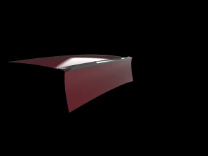 Giulia type rear spoiler 3D Print Model
