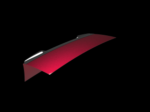 Giulia type rear spoiler 3D Baskı Modeli