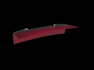 Giulia type rear spoiler 3D Baskı Modeli