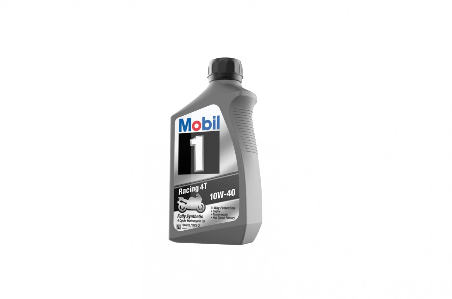 Mobil 10W-40 Oil bottle 3D Print Model .c4d .max .obj .3ds .fbx .stl .blend
