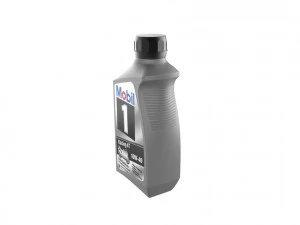Mobil 10W-40 Oil bottle 3D Print Model