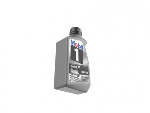 Mobil 10W-40 Oil bottle 3D Print Model
