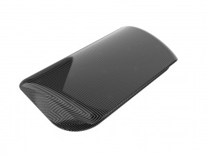 Carbon fiber hood scoop 3D Print Model