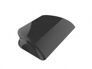 Carbon fiber hood scoop 3D Print Model