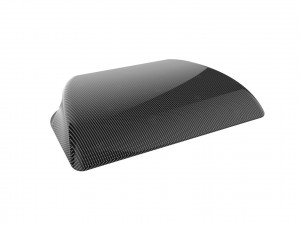 Carbon fiber hood scoop 3D Print Model