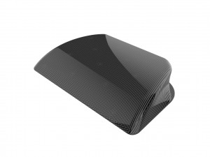 Carbon fiber hood scoop 3D Print Model