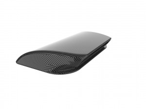 Carbon fiber hood scoop 3D Print Model