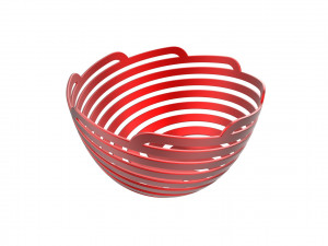 Spiral Bowl 3D Print Model