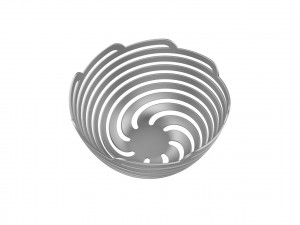 Spiral Bowl 3D प्रिंट मॉडल