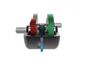 2-speed gearbox 3D-printmodel