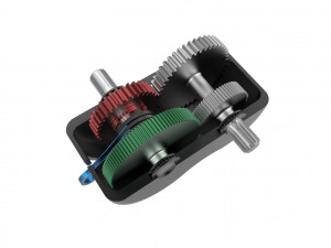 2-speed gearbox 3D-printmodel