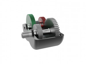 2-speed gearbox 3D-printmodel