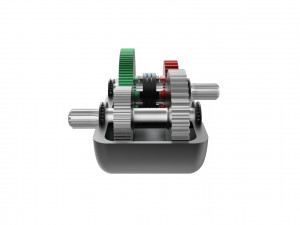 2-speed gearbox 3D-printmodel