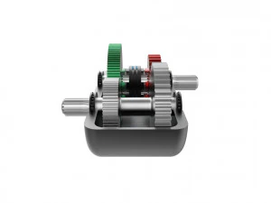 2단 변속기 3D 프린트 모델