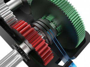 2-speed gearbox 3D-printmodel