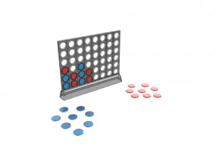 4개 게임 연결 3D 프린트 모델