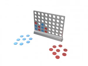 4개 게임 연결 3D 프린트 모델