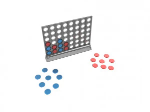 4개 게임 연결 3D 프린트 모델