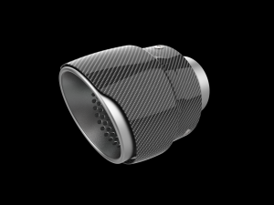 Exhaust Muffler Tip with Carbon Cover 3D 打印模型