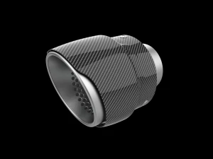 Exhaust Muffler Tip with Carbon Cover 3D Print Model