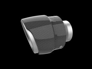 Exhaust Muffler Tip with Carbon Cover 3D Print Model