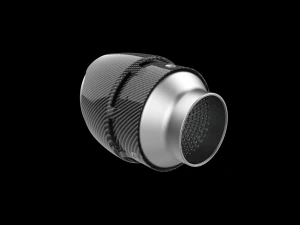 Exhaust Muffler Tip with Carbon Cover 3D Print Model