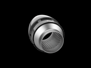 Exhaust Muffler Tip with Carbon Cover 3D 打印模型